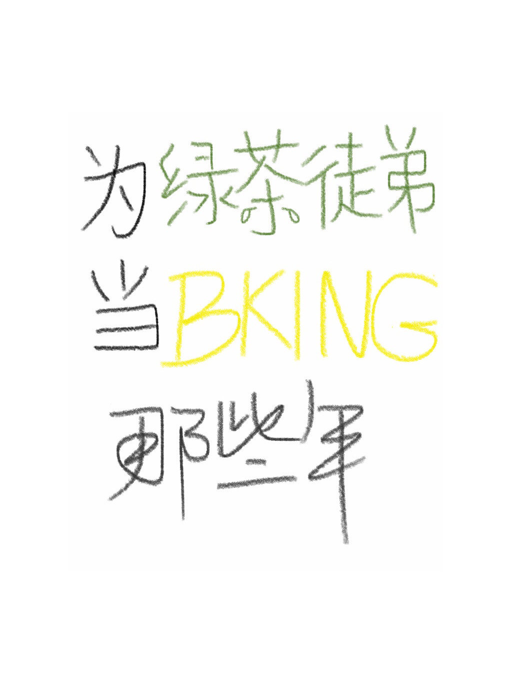 为绿茶徒弟当bking那些年